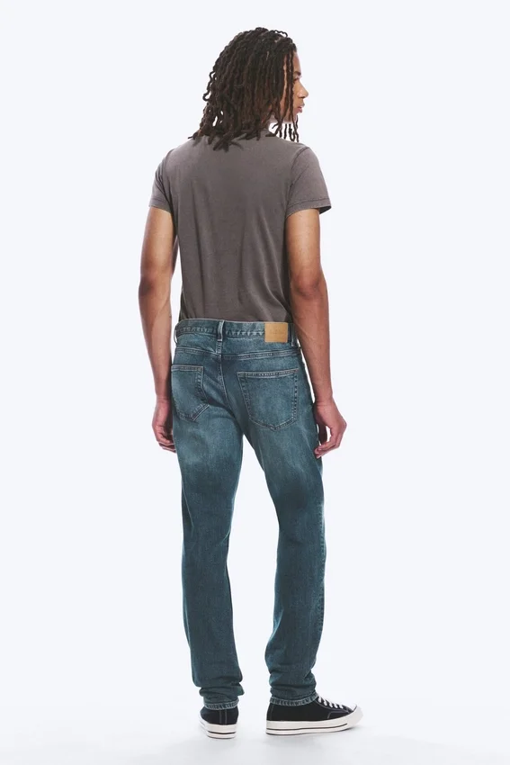 Sunday Mid Rise Slim Tapered Jeans – Thunder Blue – Medium Blue Sunday Mid Rise Slim Tapered Jeans – Thunder Blue – Medium Blue