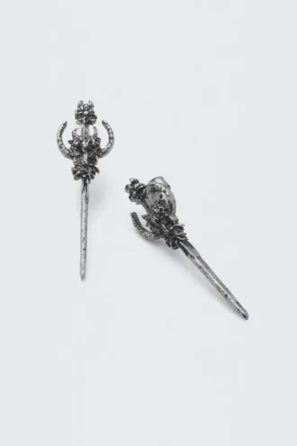 Sword Earrings – Silver Sword Earrings – Silver