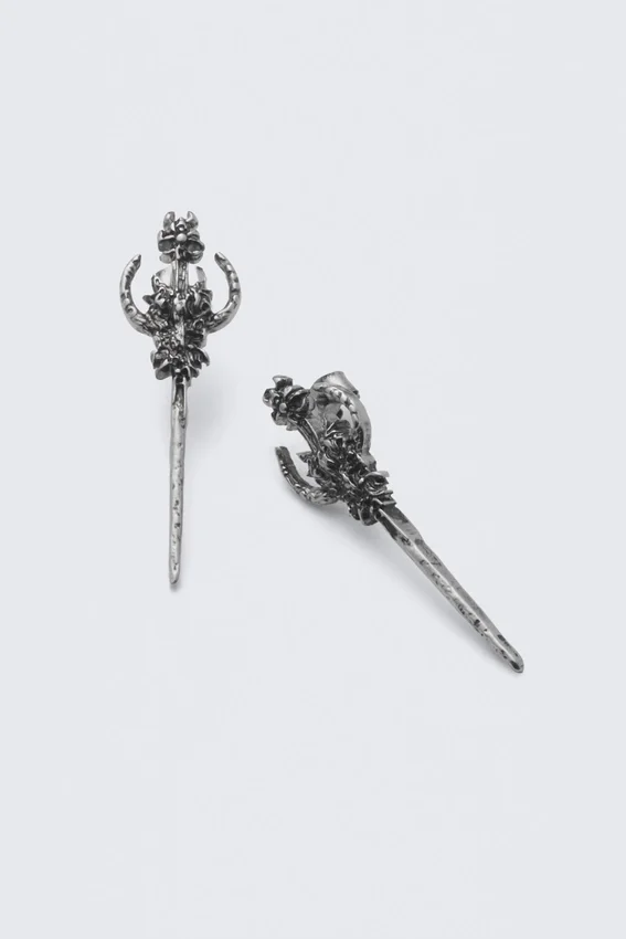 Sword Earrings – Silver Sword Earrings – Silver