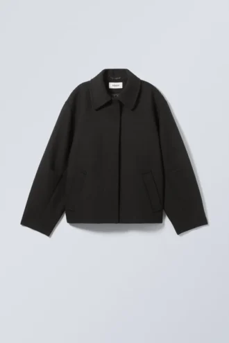 Tana Wool Blend Jacket – Black
