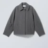 Tana Wool Blend Jacket – Dark Grey