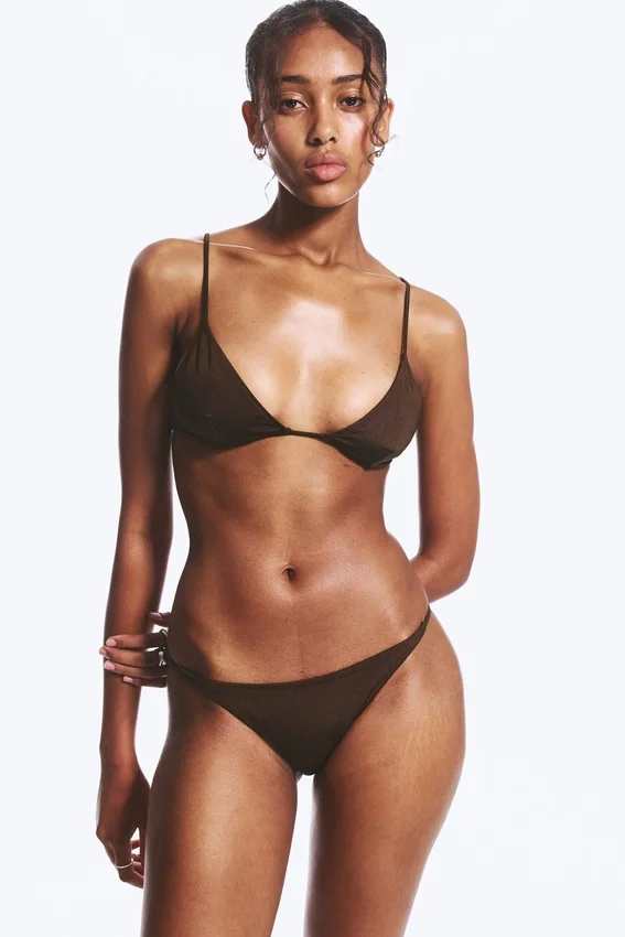 Tanga Brazilian Bikini Bottoms – Dark Brown Tanga Brazilian Bikini Bottoms – Dark Brown