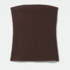 Tania Rib Tube Top – Dark Brown Tania Rib Tube Top – Dark Brown