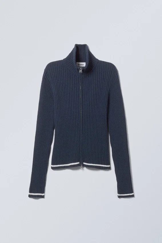 Tarja Sporty Zip Cardigan – Navy Tarja Sporty Zip Cardigan – Navy