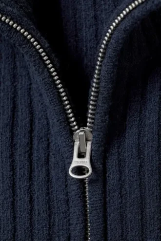 Tarja Sporty Zip Cardigan – Navy