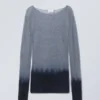 Teagan Sweater – Blue Dip Dye