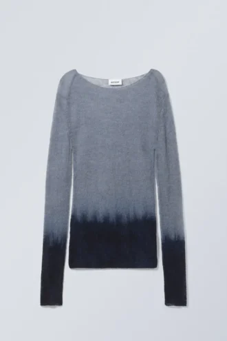 Teagan Sweater – Blue Dip Dye