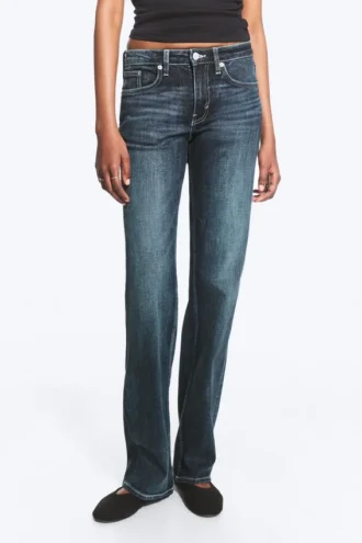 Tension Mid Rise Slim Bootcut Jeans – Deep Sea Blue – Dark Blue