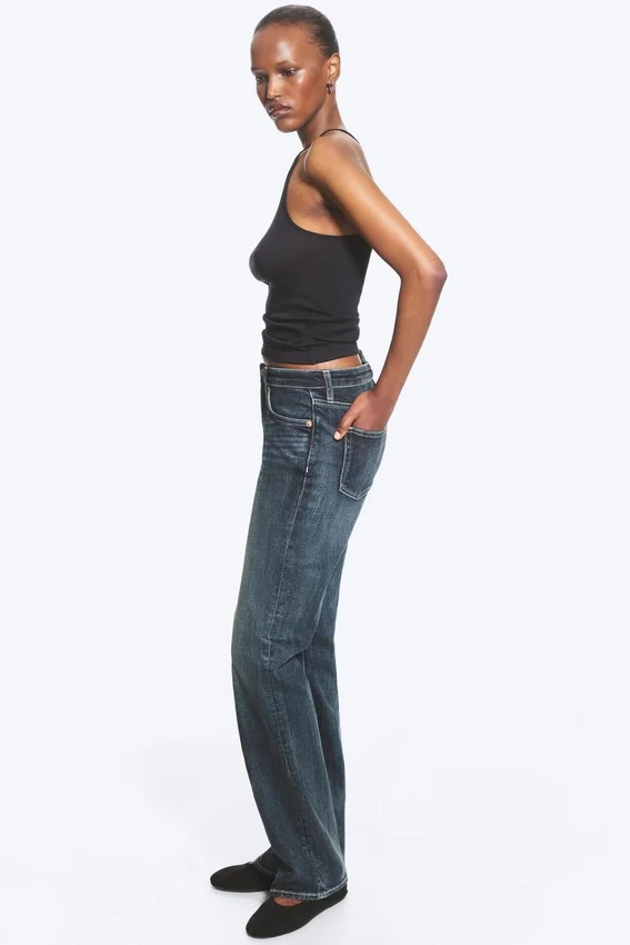Tension Mid Rise Slim Bootcut Jeans – Deep Sea Blue – Dark Blue Tension Mid Rise Slim Bootcut Jeans – Deep Sea Blue – Dark Blue