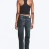Tension Mid Rise Slim Bootcut Jeans – Deep Sea Blue – Dark Blue Tension Mid Rise Slim Bootcut Jeans – Deep Sea Blue – Dark Blue