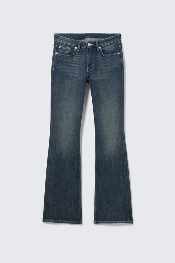 Tension Mid Rise Slim Bootcut Jeans – Deep Sea Blue – Dark Blue Tension Mid Rise Slim Bootcut Jeans – Deep Sea Blue – Dark Blue