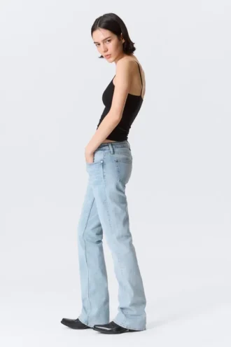 Tension Mid Rise Slim Bootcut Jeans – Dream Blue – Light Blue