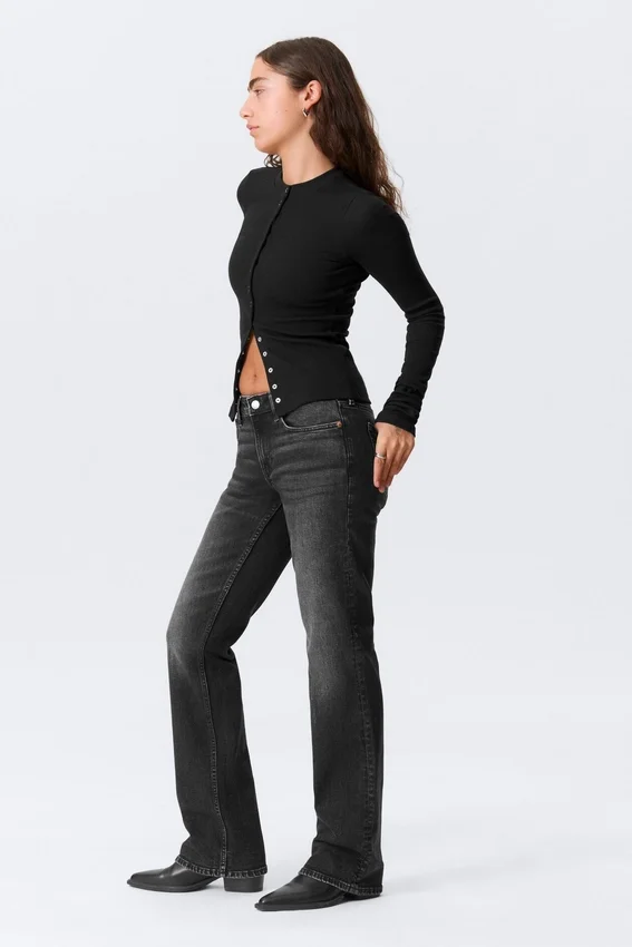 Tension Mid Rise Slim Bootcut Jeans – Paloma Black – Black Tension Mid Rise Slim Bootcut Jeans – Paloma Black – Black