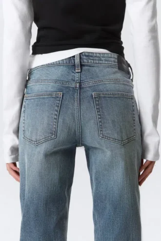 Tension Mid Rise Slim Bootcut Jeans – Thunder Blue – Dark Blue