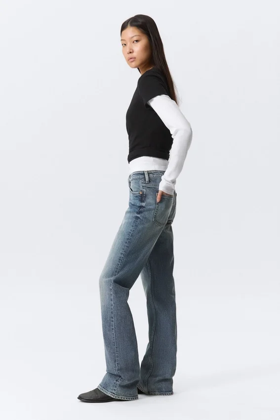 Tension Mid Rise Slim Bootcut Jeans – Thunder Blue – Dark Blue Tension Mid Rise Slim Bootcut Jeans – Thunder Blue – Dark Blue