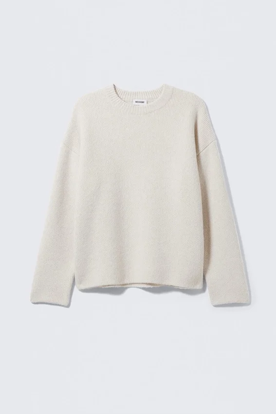 Teo Oversized Wool Blend Knit Sweater – Light Dusty Mole Teo Oversized Wool Blend Knit Sweater – Light Dusty Mole