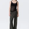 Textured Knitted Tank Top – Black Textured Knitted Tank Top – Black