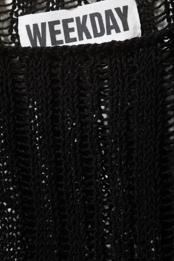 Textured Knitted Tank Top – Black Textured Knitted Tank Top – Black