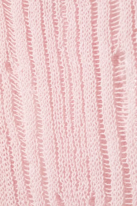 Textured Knitted Tank Top – Light Pink Textured Knitted Tank Top – Light Pink
