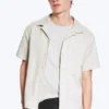 Textured Short-Sleeved Resort Shirt – Light Dusty Mole Textured Short-Sleeved Resort Shirt – Light Dusty Mole
