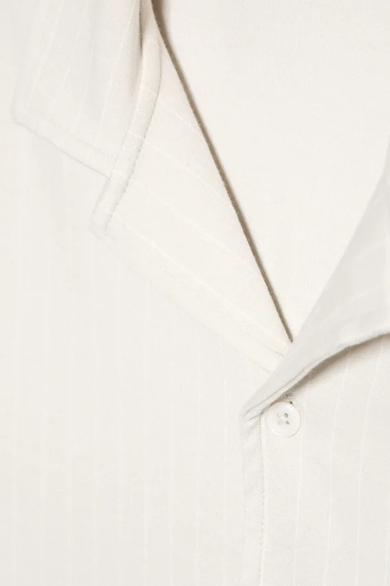 Textured Short-Sleeved Resort Shirt – Light Dusty Mole Textured Short-Sleeved Resort Shirt – Light Dusty Mole