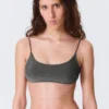 Tie-Back Glitter Bikini Top – Grey – Glitter Tie-Back Glitter Bikini Top – Grey – Glitter