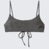 Tie-Back Glitter Bikini Top – Grey – Glitter Tie-Back Glitter Bikini Top – Grey – Glitter
