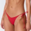 Tie Bikini Tanga Bottoms – Bright Red Tie Bikini Tanga Bottoms – Bright Red