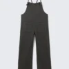 Tie Denim Dungarees – Black