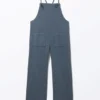 Tie Denim Dungarees – Blue