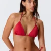 Tie Triangle Bikini Top – Bright Red Tie Triangle Bikini Top – Bright Red