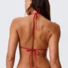 Tie Triangle Bikini Top – Bright Red Tie Triangle Bikini Top – Bright Red