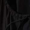 Tiered Cotton Poplin Maxi Dress – Black Tiered Cotton Poplin Maxi Dress – Black