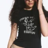 Tight Graphic Mini T-Shirt – Black – Bunny Tight Graphic Mini T-Shirt – Black – Bunny