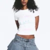 Tight Graphic Mini T-Shirt – White – White Bunny Tight Graphic Mini T-Shirt – White – White Bunny