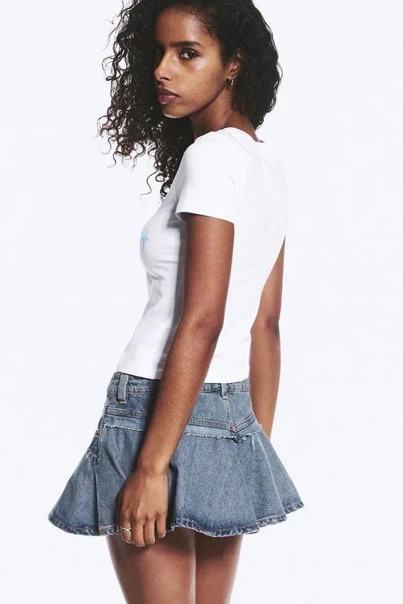 Tight Graphic Mini T-Shirt – White – White Bunny Tight Graphic Mini T-Shirt – White – White Bunny