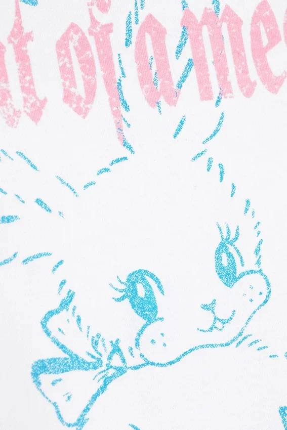 Tight Graphic Mini T-Shirt – White – White Bunny Tight Graphic Mini T-Shirt – White – White Bunny