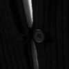 Tight Knitted V-Neck Cardigan – Black Tight Knitted V-Neck Cardigan – Black