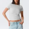 Tight Mini T-Shirt – Grey Melange Tight Mini T-Shirt – Grey Melange