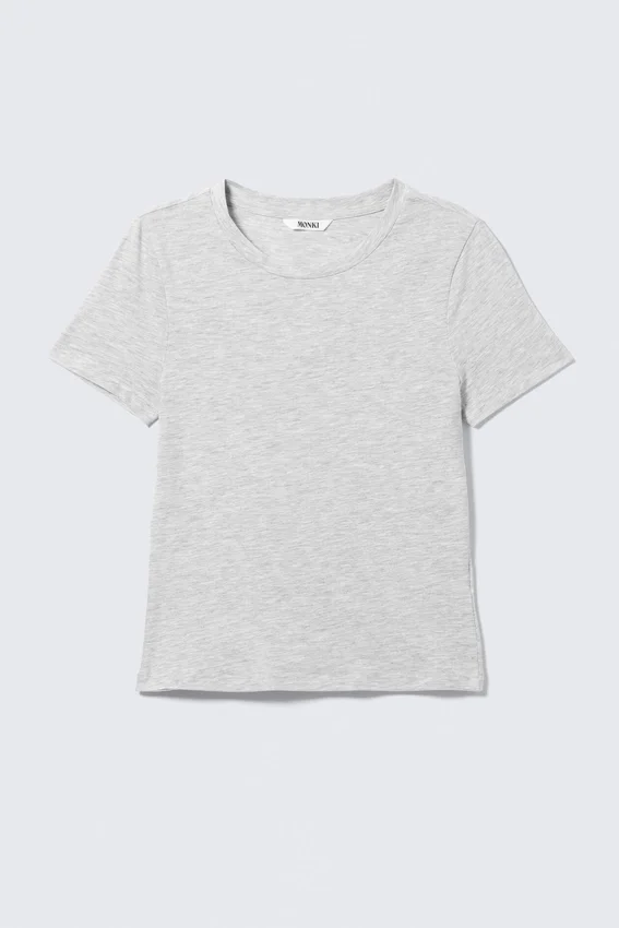Tight Mini T-Shirt – Grey Melange Tight Mini T-Shirt – Grey Melange