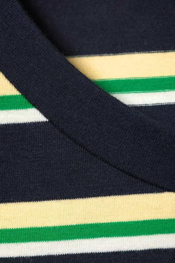 Tight Mini T-Shirt – Navy/Green Stripe Tight Mini T-Shirt – Navy/Green Stripe