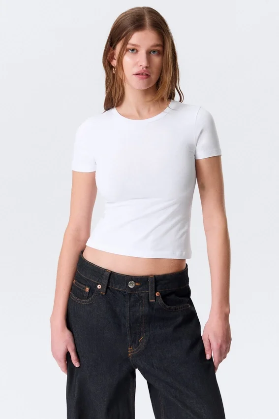 Tight Mini T-Shirt – White Tight Mini T-Shirt – White