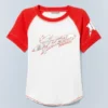 Tight Printed Short Sleeve Mini T-Shirt – Off-White & Red | Cheap Monday Gb Tight Printed Short Sleeve Mini T-Shirt – Off-White & Red | Cheap Monday Gb