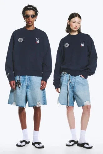 Toffs Boxy Football Sweatshirt – Dark Blue