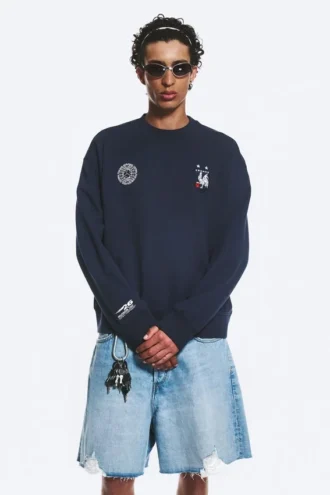 Toffs Boxy Football Sweatshirt – Dark Blue