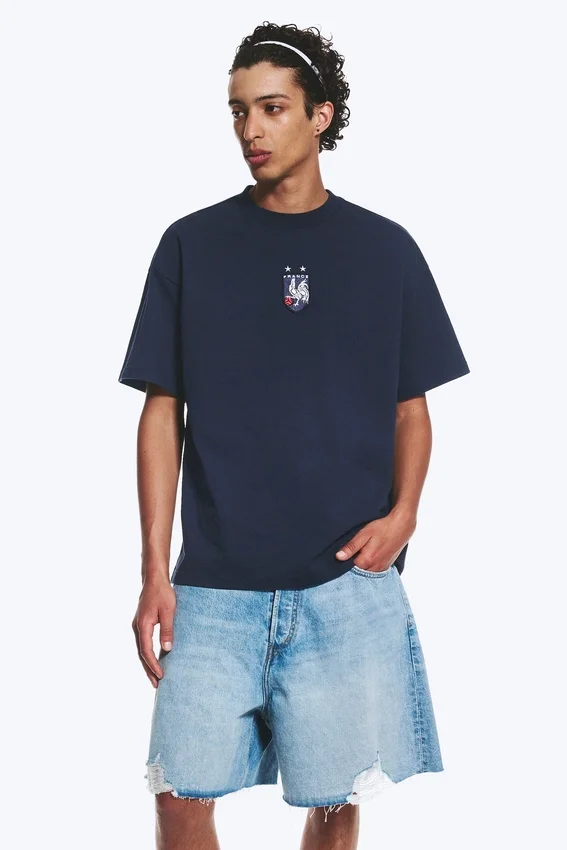 Toffs Loose Boxy Football T-Shirt – Dark Blue Toffs Loose Boxy Football T-Shirt – Dark Blue