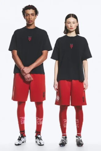 Toffs Loose Boxy Football T-Shirt – off Black