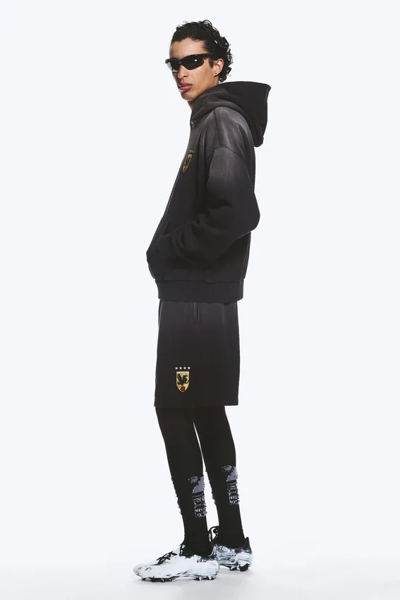 Toffs Loose Fit Football Hoodie – Dark Black Toffs Loose Fit Football Hoodie – Dark Black
