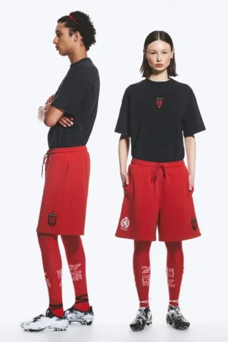 Toffs Relaxed Jersey Football Shorts – Bright Red