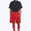 Toffs Relaxed Jersey Football Shorts – Bright Red Toffs Relaxed Jersey Football Shorts – Bright Red